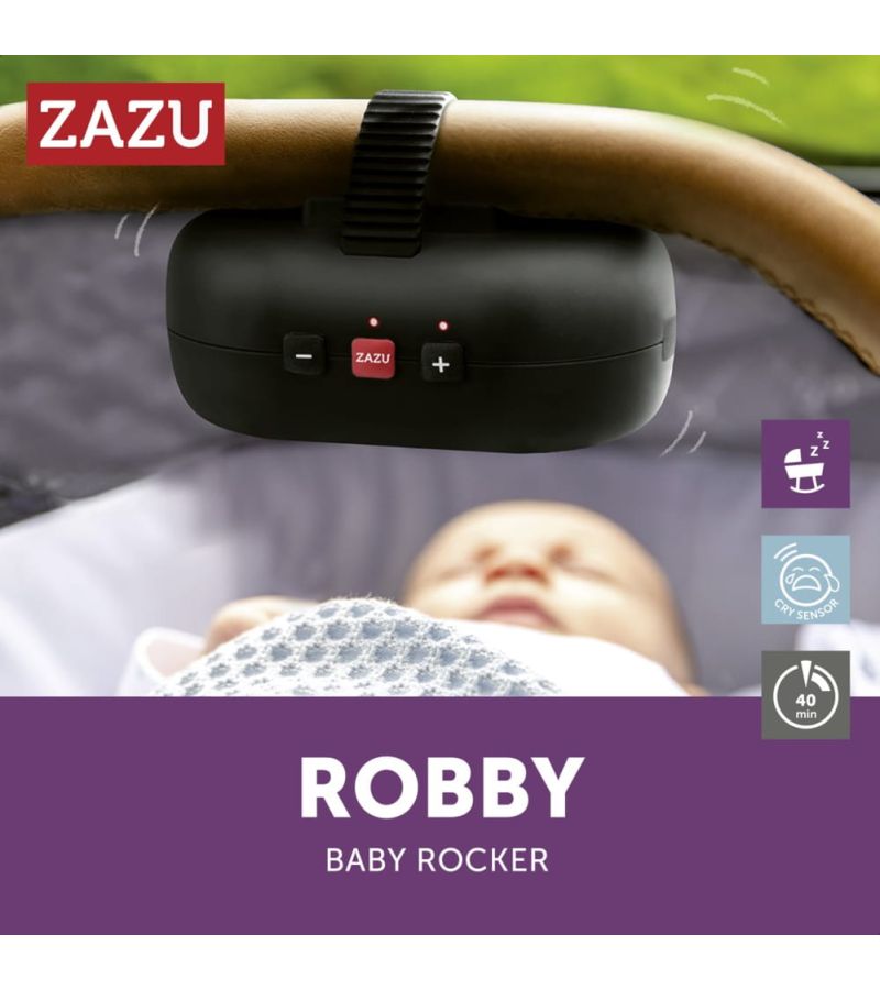 ROBBY Rocker Συσκευή Δόνησης για Καρότσι με αισθητήρα κλάματος και επαναφορτιζόμενη μπαταρία ZAZU