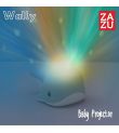 Wally προβολέας ύπνου Ωκεανού με λευκούς ήχους Φάλαινα ZAZU